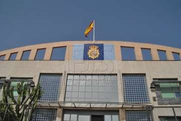 Homenaje a Jesús García Aller, comisario-jefe de la Policía Nacional de Telde (Foto Francisco Javier Santana)